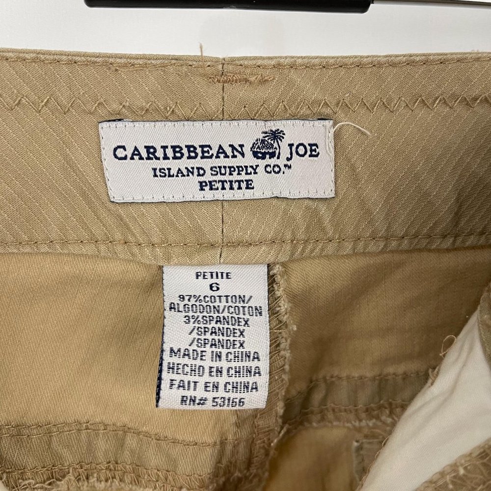 Caribbean Joe Brown Knee Length Shorts Size 6 Petite - Picture 3 of 6